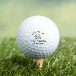 Benutzerdefinierter Golfball für Hochzeit, Jungges