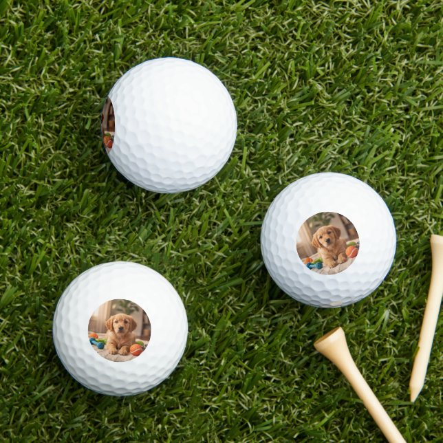Benutzerdefinierter Golfball mit Foto - Einzigarti (Insitu Gras)