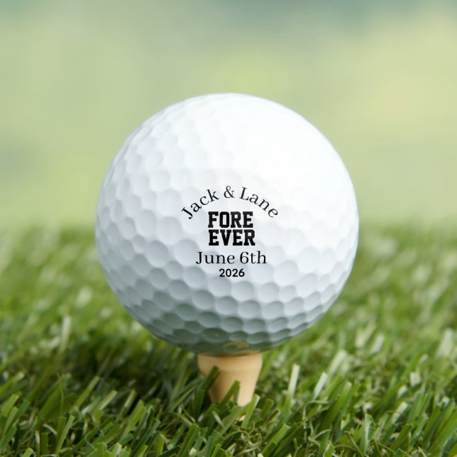 Benutzerdefinierter Golfball zur Hochzeit, Jungges (Insitu T-Shirt)