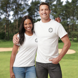 Benutzerdefinierter Golfclub-Name Klassisch Person T-Shirt