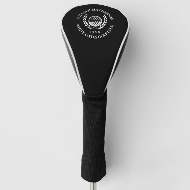 Benutzerdefinierter Golfschlägername Personalisier Golf Headcover (Vorderseite)