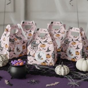 Benutzerdefinierter Goth-Pink-Babywagen Halloween Geschenkschachtel