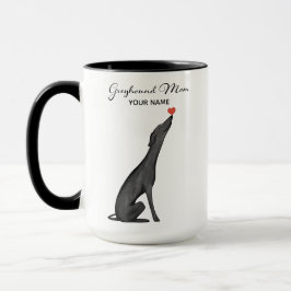 Benutzerdefinierter Greyhound-Mom-Tasse, Personali Tasse