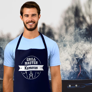 Benutzerdefinierter Grill-Master (mit Ihrem Namen) Schürze