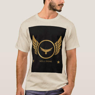 Benutzerdefinierter, gut gefertigter Text-Adler-Bi T-Shirt
