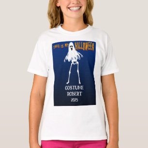 Benutzerdefinierter Halloween-Kostümname Text Pers T-Shirt