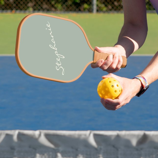 Benutzerdefinierter handgeschriebener Skriptname f Pickleball Schläger (InSitu)