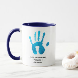 Benutzerdefinierter Handprint I Liebe Sie Oma Pers Tasse