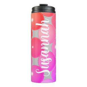 Benutzerdefinierter hellrosa Tumbler-Mug-Geschenk  Thermosbecher