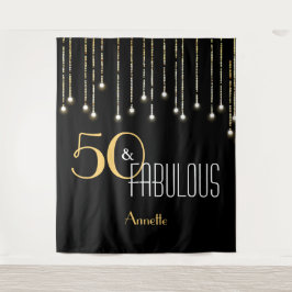 Benutzerdefinierter Hintergrund für das Black Gold Wandteppich