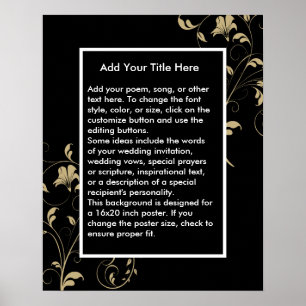 Benutzerdefinierter Hintergrund für Poster