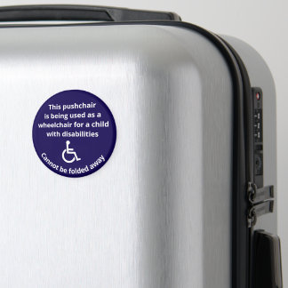Benutzerdefinierter Hinweis: Kinderwagen-Rollstuhl Magnet