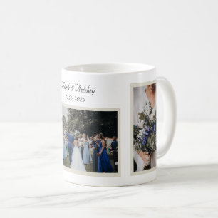 Benutzerdefinierter Hochzeits-Fotomug Kaffeetasse