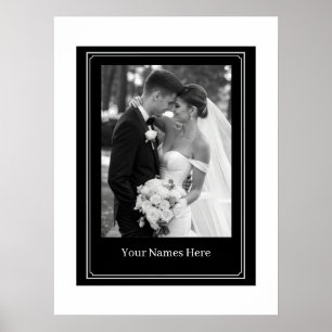 Benutzerdefinierter Hochzeitsposter Poster