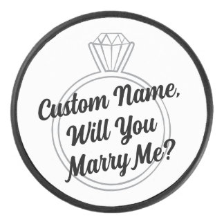 Benutzerdefinierter Hockey-Puck-Heiratsantragsvors Eishockey Puck