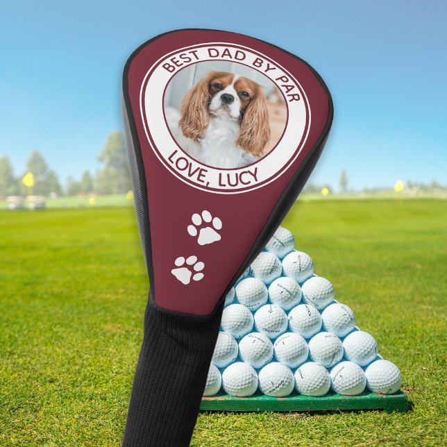 Benutzerdefinierter Hund Bester Vater je Red Foto Golf Headcover (Von Creator hochgeladen)