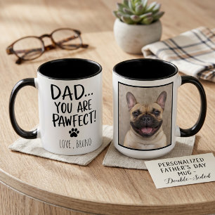 Benutzerdefinierter Hund-Vater-Foto-Becher Moder Zweifarbige Tasse