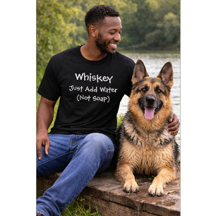 Benutzerdefinierter Hunde Liebhaber Einfach Wass T-Shirt