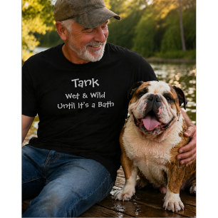 Benutzerdefinierter Hunde Liebhaber Nass und Wil T-Shirt