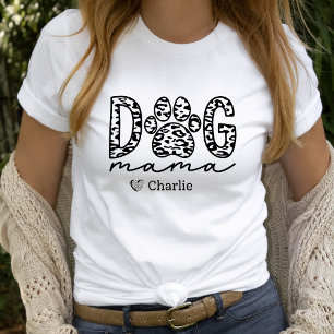 Benutzerdefinierter Hundname Mama Personalisierter T-Shirt