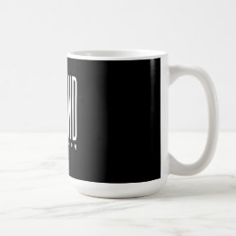 Benutzerdefinierter Husband-Text für Schwarzen Men Kaffeetasse
