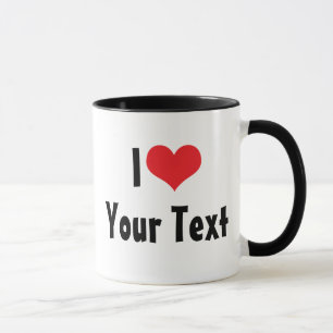 Benutzerdefinierter Ich liebe Becher Tasse