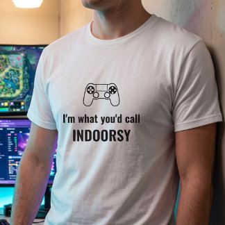 Benutzerdefinierter Indoor-Gamer - Benutzerdefinie T-Shirt