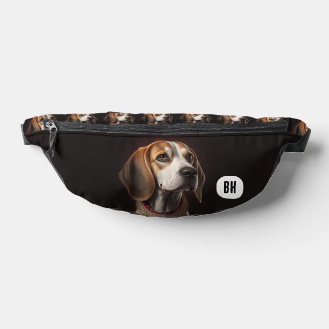Benutzerdefinierter Initial-Beagle Dog Bauchtasche (Ablage )