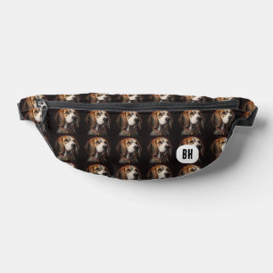 Benutzerdefinierter Initial-Beagle Dog Bauchtasche