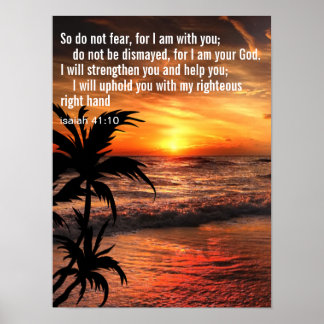 Benutzerdefinierter Inspirationsbibelverse Poster