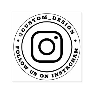 Benutzerdefinierter Instagram-Benutzername Folge Permastempel
