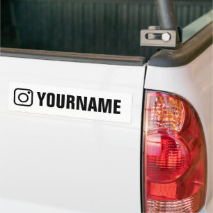 Benutzerdefinierter Instagram-Symbol-Aufkleber mit Autoaufkleber