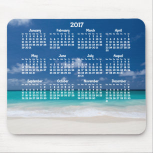 Benutzerdefinierter Jahreskalender 2017 Mouse Pad  Mousepad