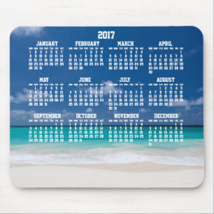 Benutzerdefinierter Jahreskalender 2017 Mouse Pad  Mousepad