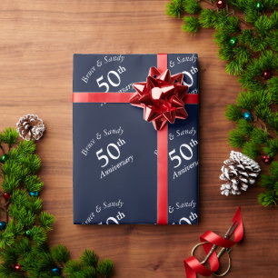 Benutzerdefinierter Jahrestag stilvoll und chic na Geschenkpapier