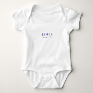 Benutzerdefinierter jüngerer Zwillingsbruder Neuge Baby Strampler