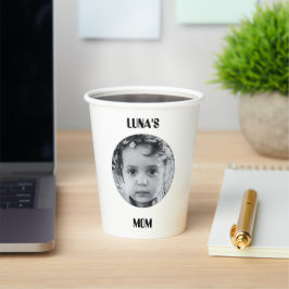 Benutzerdefinierter Kaffee-Becher mit Bild & Namen Pappbecher