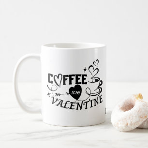 Benutzerdefinierter Kaffee-Liebhaber-Herzpfeil Val Kaffeetasse