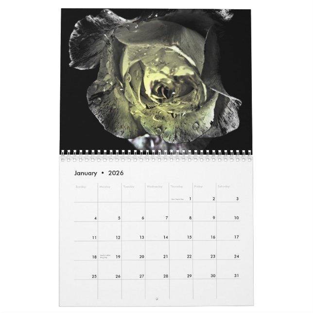 Benutzerdefinierter Kalender 2015-Rose (Jan 2026)