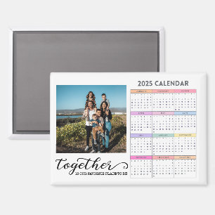 Benutzerdefinierter Kalender 2025 mit Fotos Magnet