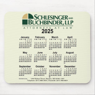 Benutzerdefinierter Kalender 2025 von Janz Mousepad