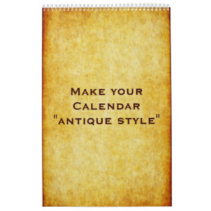 Benutzerdefinierter Kalender "ANTIQUE STIL" + Ihre