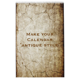 Benutzerdefinierter Kalender "ANTIQUE STIL" + Ihre