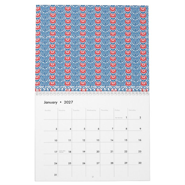Benutzerdefinierter Kalender . Ästhetische Wand- u (Jan 2027)