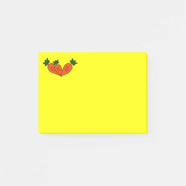 Benutzerdefinierter Karottennachweis Post-it Klebezettel (Vorderseite)