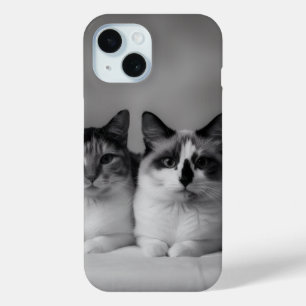 Benutzerdefinierter Katzenporträt-iPhone 15 Slim F Case-Mate iPhone Hülle