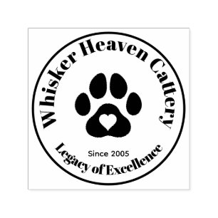 Benutzerdefinierter Katzenzucht-Stempel Permastempel