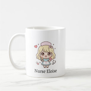Benutzerdefinierter Kawaii-Krankenschwester-Mug – Kaffeetasse