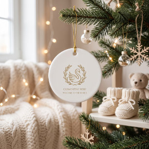 Benutzerdefinierter Keramik-Schmuck für Neugeboren Keramik Ornament