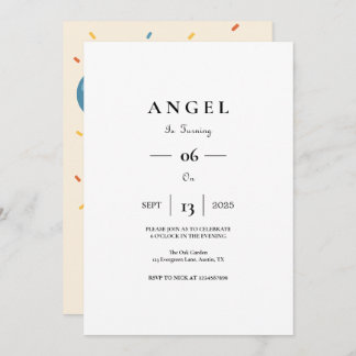 Benutzerdefinierter Kindergeburtstag Einladung mit